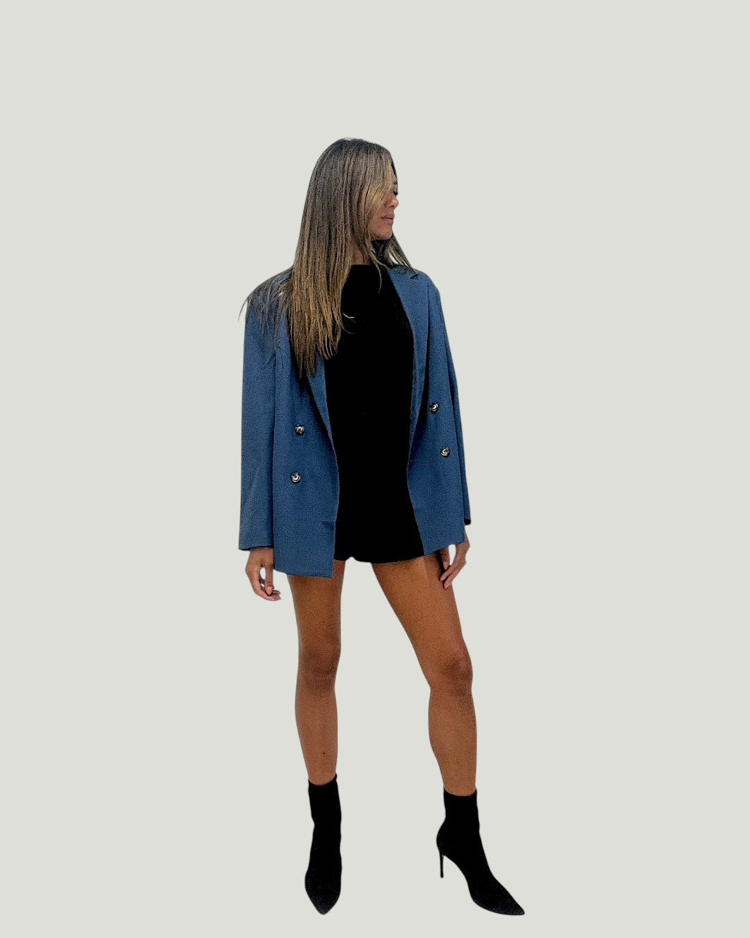 Mademoiselle Ambitious Signoret Jacket, blazer in ochtendblauw met normale fit – foto 5