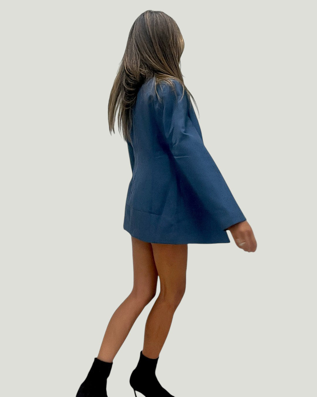 Mademoiselle Ambitious Signoret Jacket, blazer in ochtendblauw met normale fit – foto 4