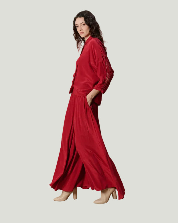 Mademoiselle Ambitious Berry Long Pant in lipstickrood – foto 10