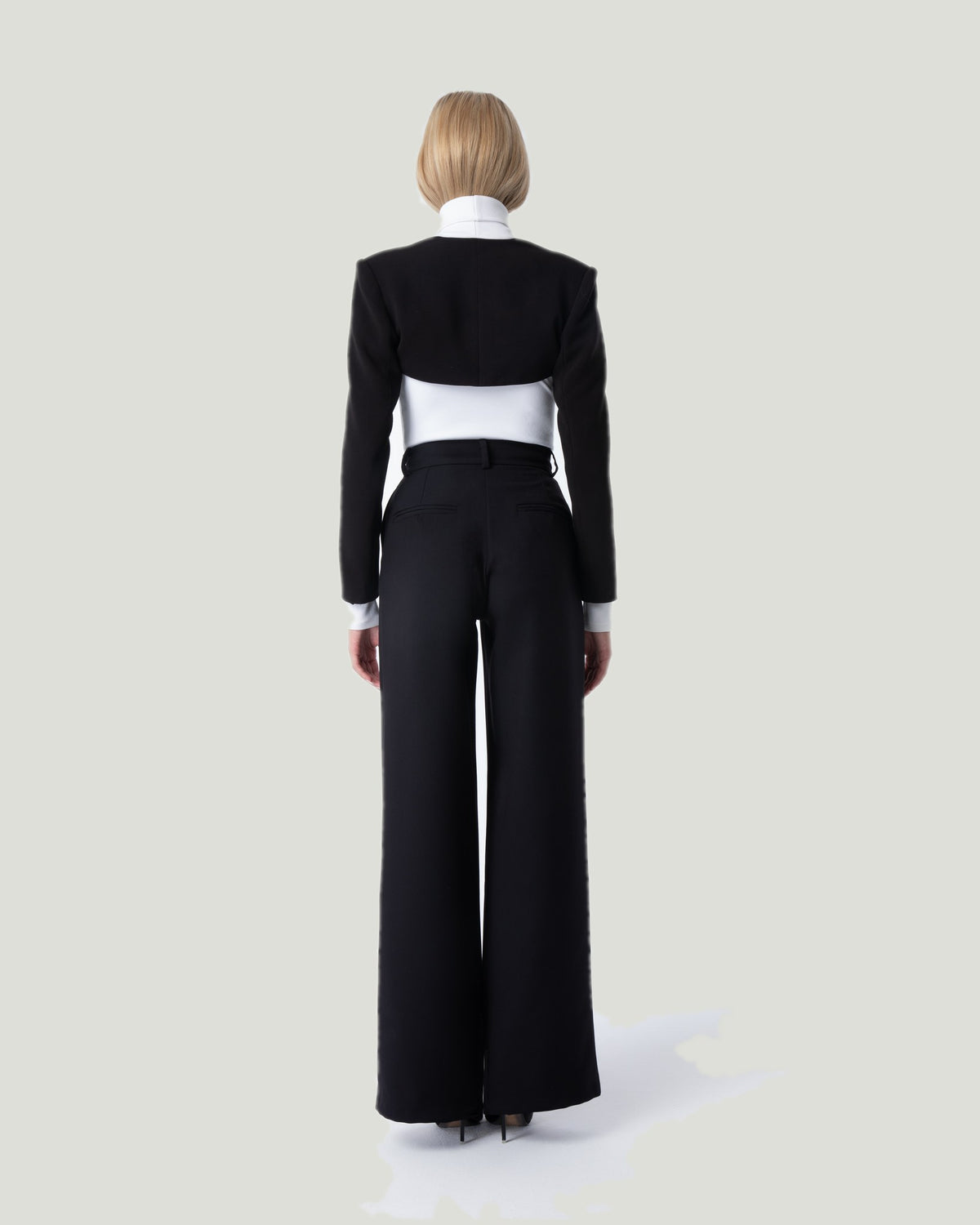 Mademoiselle Ambitious zwarte wide-leg broek – foto 3