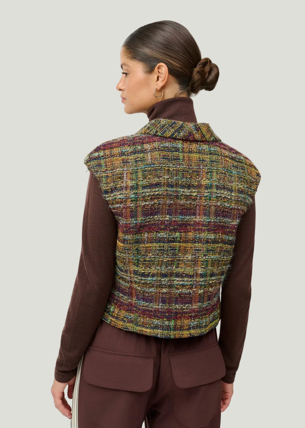 Mademoiselle Ambitious Zazha Vest in multicolor bouclé – foto 5