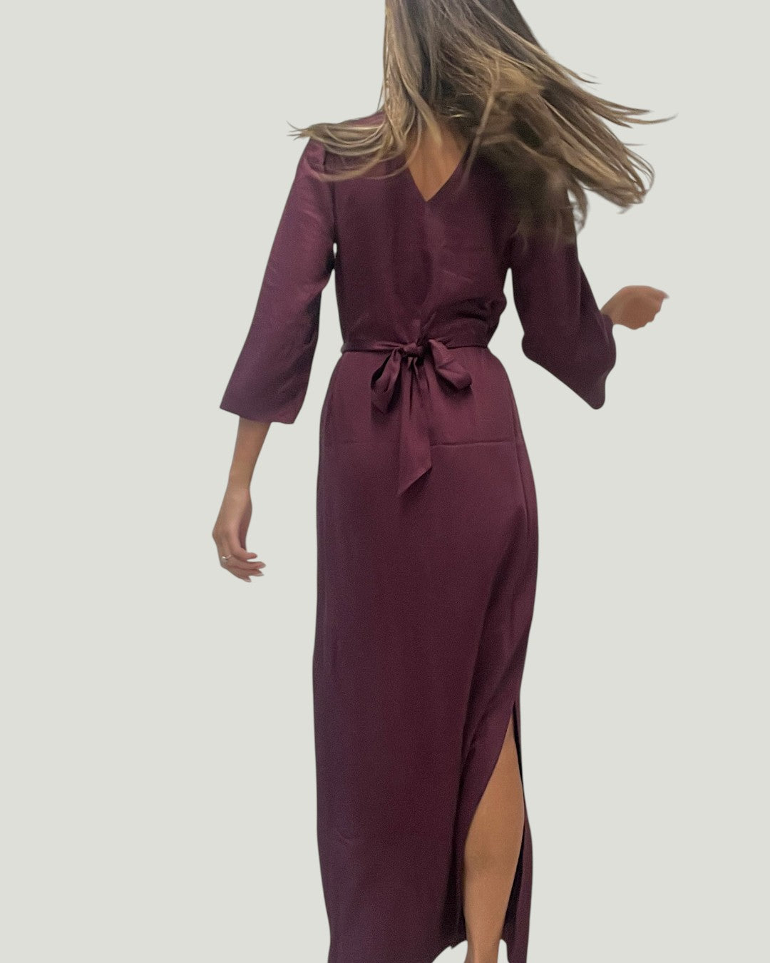 Mademoiselle Ambitious Jassa Dress in bordeaux – foto 7