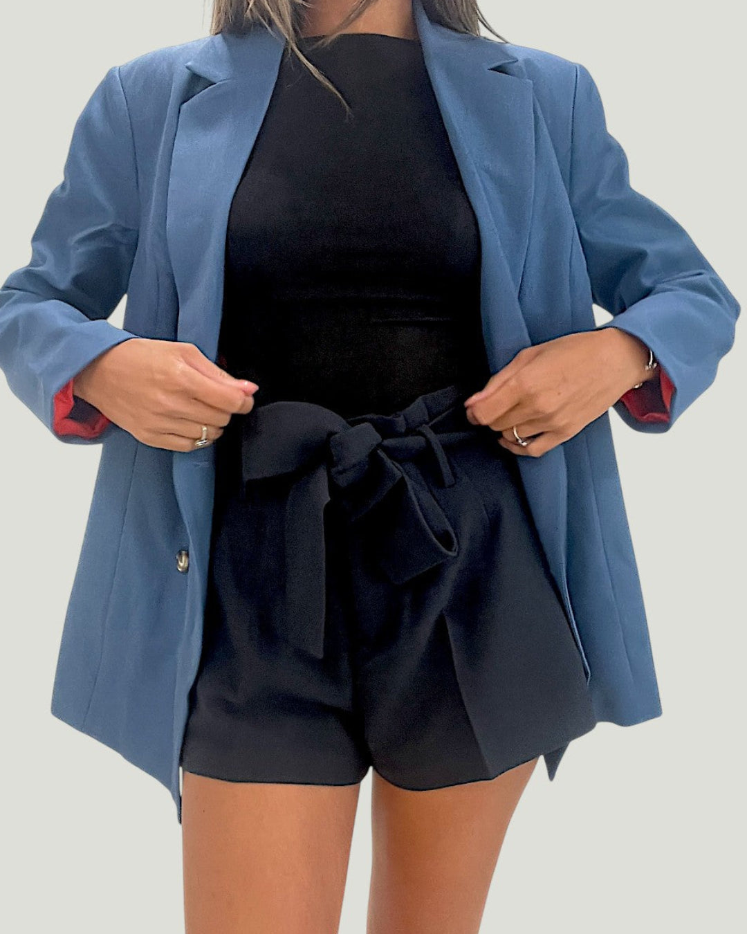 Mademoiselle Ambitious Signoret Jacket, blazer in ochtendblauw met normale fit – foto 3