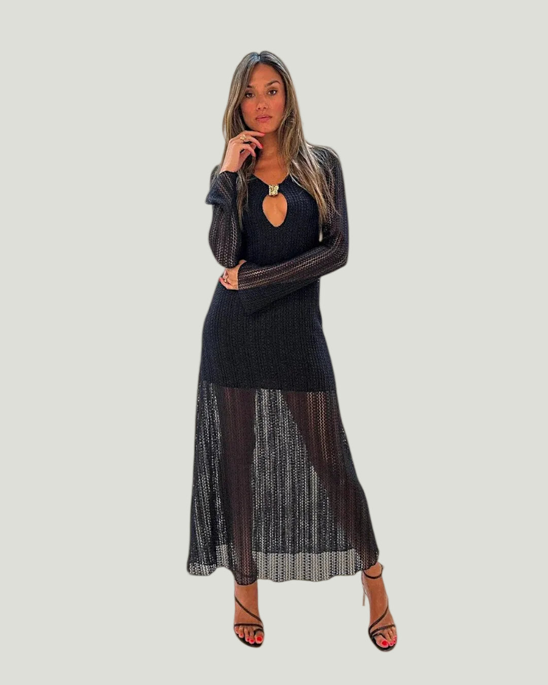 Cut-Out Maxi Dress - zijaanzicht