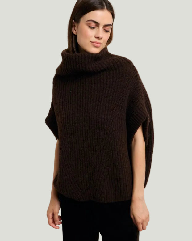 Mademoiselle Ambitious Doudou Pull in chocolade – foto 4