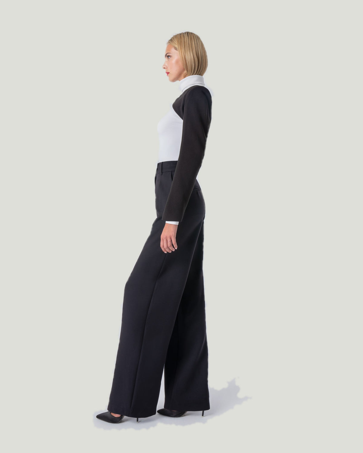 Mademoiselle Ambitious zwarte wide-leg broek – foto 2